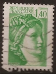 Stamps France -  Sabine de Gandon  1981 1,40 ff