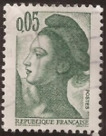 Stamps France -  Liberté de Gandon  1982  0,05 ff