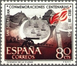 Stamps Spain -  ESPAÑA 1963 1517 Sello Nuevo Conmemoraciones de San Sebastián Incendio de 1813