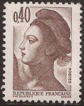 Stamps France -  Liberté de Gandon  1982  0,40 ff