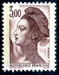 Sellos del Mundo : Europa : Francia : FRANCIA_SCOTT 1802.03 LIBERTAD INSPIRADA EN DELACROIX. $0,3