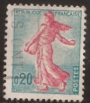 Stamps France -  La Semeuse (Louis Muller et Jules Piel)  1960  0,20 ff