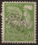 Sellos de Europa - Francia -  Gallo  1960  0,20 ff