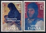 Stamps Spain -  Sahara Edifil 308 y 309