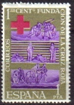 Sellos de Europa - Espa�a -  ESPAÑA 1963 1534 Sello Nuevo Centenario Cruz Roja Internacional