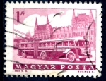 Stamps Hungary -  HUNGRIA_SCOTT 1515 BUS Y PARLAMENTO. $0,2