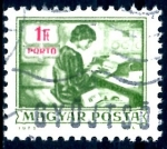 Stamps Hungary -  HUNGRIA_SCOTT J269 OPERADOR TECLADO. $0,2