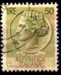 Stamps Italy -  ITALIA_SCOTT 683.01 ITALIA SEGÚN MONEDA SIRACUSA. $0,2