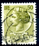 Stamps Italy -  ITALIA_SCOTT 683.02 ITALIA SEGÚN MONEDA SIRACUSA. $0,2
