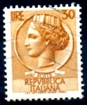 Stamps : Europe : Italy :  ITALIA_SCOTT 785 ITALIA SEGÚN MONEDA SIRACUSA. $0,2