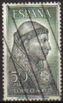 Stamps Spain -  ESPAÑA 1963 1539 Sello Personajes Españoles Fco. Jimenez de Cisneros usado