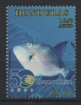 Stamps Honduras -  BALISTES  VETULA