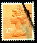Stamps United Kingdom -  REINO UNIDO_SCOTT MH70.01 REINA ISABEL. $0.3