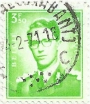 Stamps : Europe : Belgium :  (323) SERIE BÁSICA REY BALDUINO TIPO MARCHAND. VALOR FACIAL 3.50 BEF. YVERT BE 1068