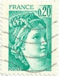 Sellos del Mundo : Europa : Francia : SERIE SABINE DE GANDON. VALOR FACIAL 0.20 FF. YVERT FR 1967