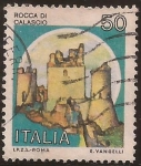 Stamps : Europe : Italy :  Castello Rocca di Calascio  1980  50 liras