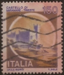 Stamps : Europe : Italy :  Castello di Miramare - Trieste  1980  150 liras