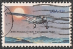 Stamps United States -  Transatlantic flight