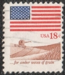 Stamps United States -  ...for amber waves of grain