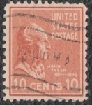 Stamps United States -  John Tyler