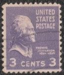 Stamps United States -  Thomas Jefferson