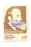 Sellos de America - Uruguay -  HECTOR GUTIERREZ RUIZ