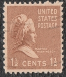 Sellos de America - Estados Unidos -  Martha Washington