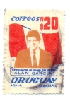 Sellos de America - Uruguay -  PRESIDENTE DE LA REP. DEL PERU ALAN GARCIA