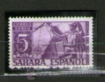 Stamps : Europe : Spain :  Sahara Edifil 86 ME FALTA