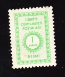 Stamps : Asia : Turkey :  Resmi