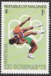 Stamps Maldives -  XXI Olimpiad
