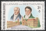 Stamps Asia - Maldives -  Ludwig van Beethoven