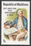 Stamps : Asia : Maldives :  Capt. James Cook