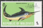 Stamps Maldives -  Makaira herscheli