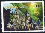 Stamps Spain -  5056 - Camino de Santiago.Imagen de la fachada de la Catedral.