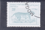 Stamps : Africa : Somalia :  L E O P A R D O 