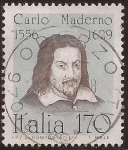Stamps Italy -  Carlo Maderno. Arquitecto  1979  170 liras