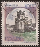 Stamps Italy -  Castello di Montagnana  1980  1000 liras
