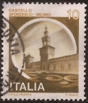 Stamps Italy -  Castello Sforzesco. Milano  1980  10 liras