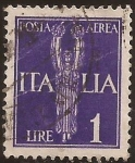 Sellos del Mundo : Europa : Italia : Victoria alada  1930  1 lira aereo