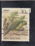 Sellos de Oceania - Nueva Zelanda -  AVE- KAKAPO