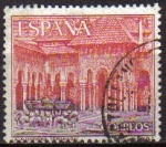 Stamps Spain -  ESPAÑA 1964 1547 Sello Serie Turistica Paisajes y Monumentos Alhambra Granada usado