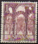 Stamps Spain -  ESPAÑA 1964 1549 Sello Serie Turistica Paisajes y Monumentos Mezquita de Cordoba Usado