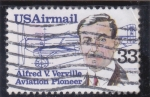 Stamps United States -  PIONERO DE LA AVIACIÓN- ALFRED V.VERVILLE