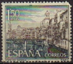 Stamps Spain -  ESPAÑA 1964 1550 Sello Serie Turistica Paisajes y Monumentos Gerona Usado