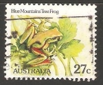 Sellos de Oceania - Australia -  Blue Mountains Tree Frog