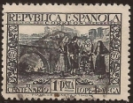 Stamps Spain -  III Centenario Muerte de Lope de Vega  1935  1 pta