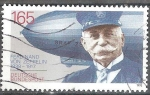 Stamps Germany -  75 Aniv de Ferdinand Graf von Zeppelin (1838-1917). 