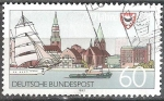 Stamps Germany -  750 aniversario de Kiel. 