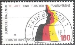 Stamps Germany -  Cent de la Federación de Asociaciones Alemanas de Mujeres-Consejo Alemán de la Mujer.